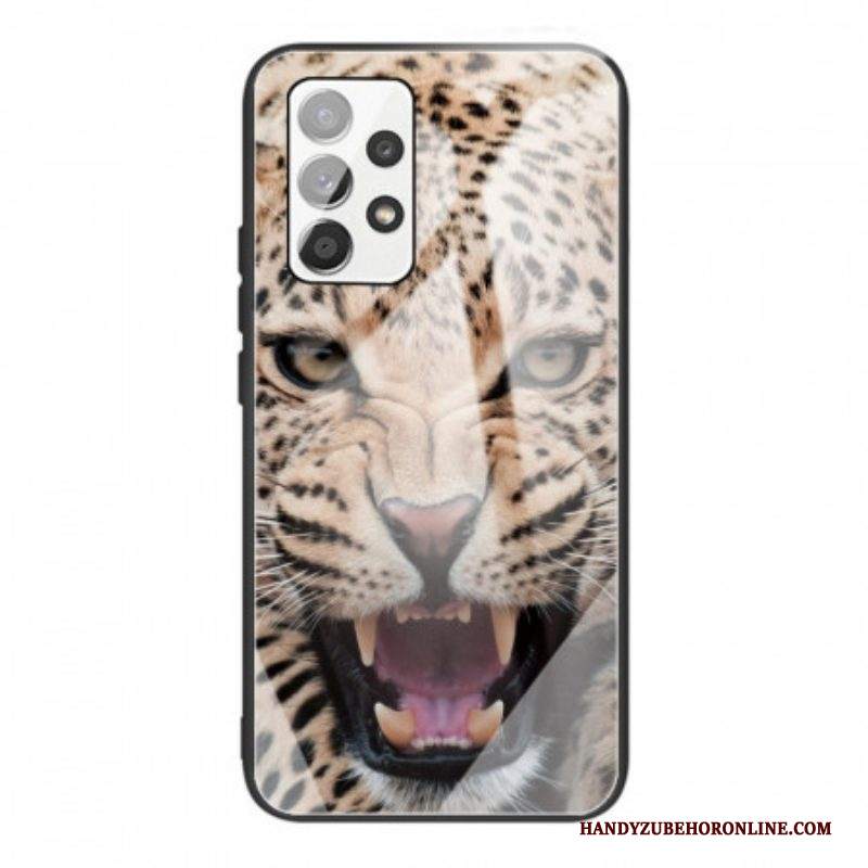 Cover Samsung Galaxy A53 5G Vetro Temperato Leopardo