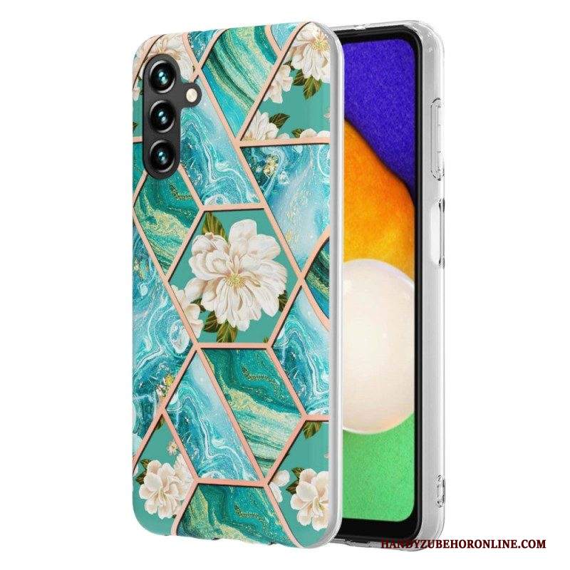 Cover Samsung Galaxy A54 5G Floreale Marmorizzato