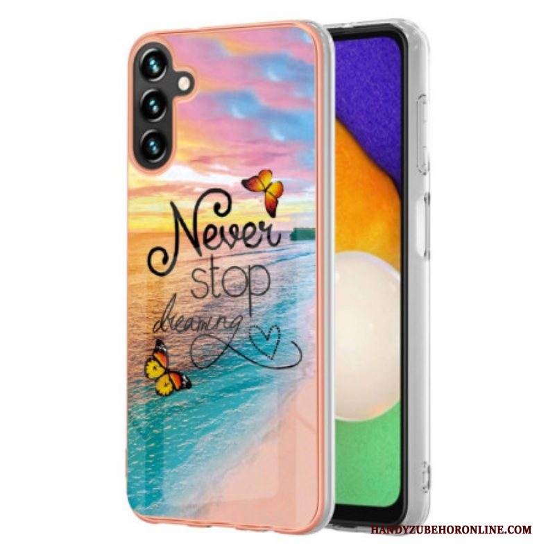 Cover Samsung Galaxy A54 5G Non Smettere Mai Di Sognare Le Farfalle