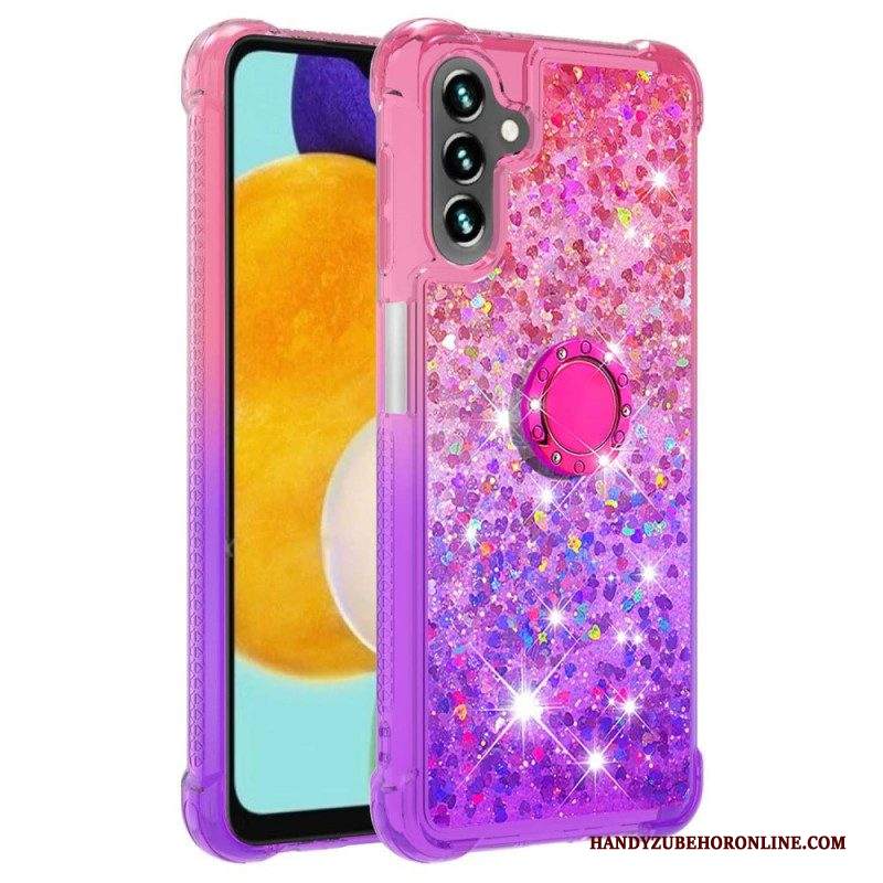 Cover Samsung Galaxy A54 5G Staffa Ad Anello Glitterata