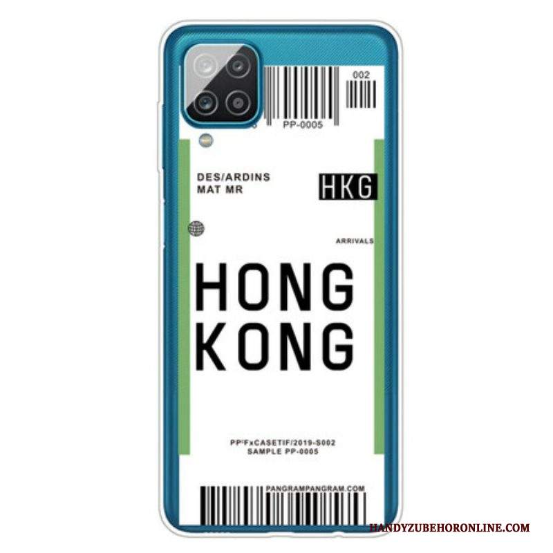 Cover Samsung Galaxy M12 / A12 Carta D'imbarco Per Hong Kong