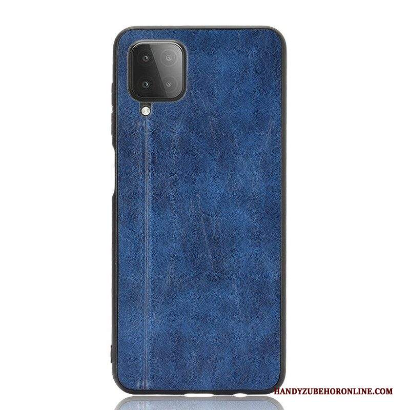 Cover Samsung Galaxy M12 / A12 Effetto Pelle Couture