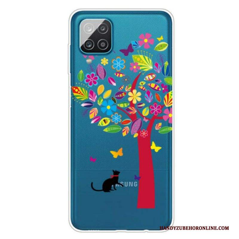 Cover Samsung Galaxy M12 / A12 Gatto Sotto L'albero