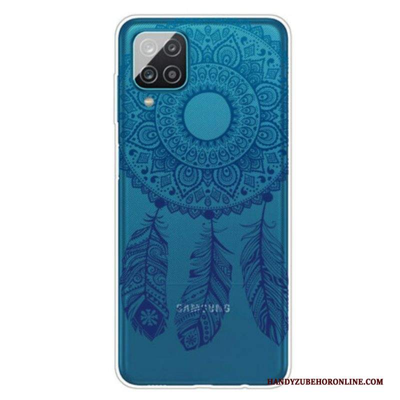 Cover Samsung Galaxy M12 / A12 Mandala A Fiore Singolo