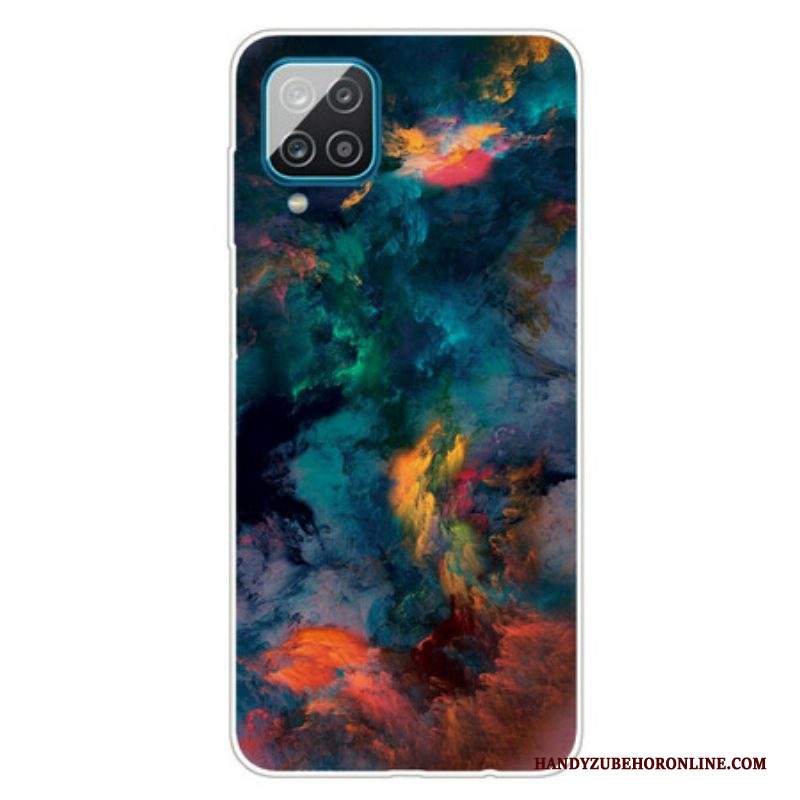 Cover Samsung Galaxy M12 / A12 Nuvole Colorate