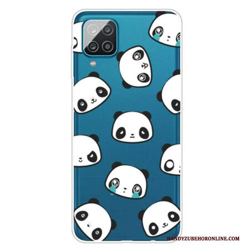 Cover Samsung Galaxy M12 / A12 Panda Sentimentali Senza Soluzione Di Continuità