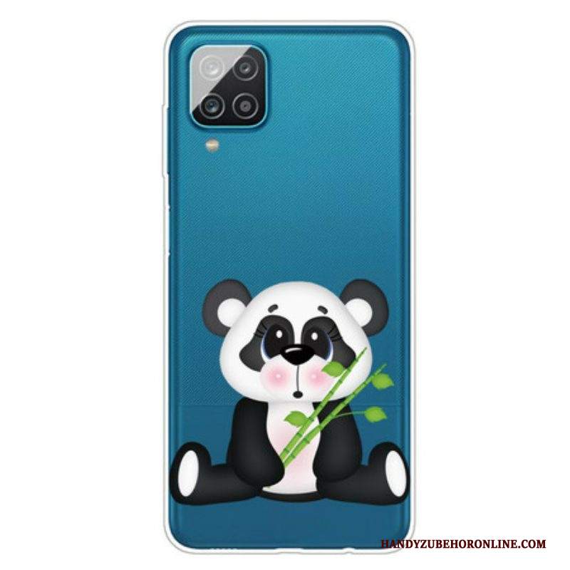 Cover Samsung Galaxy M12 / A12 Panda Triste Senza Soluzione Di Continuità