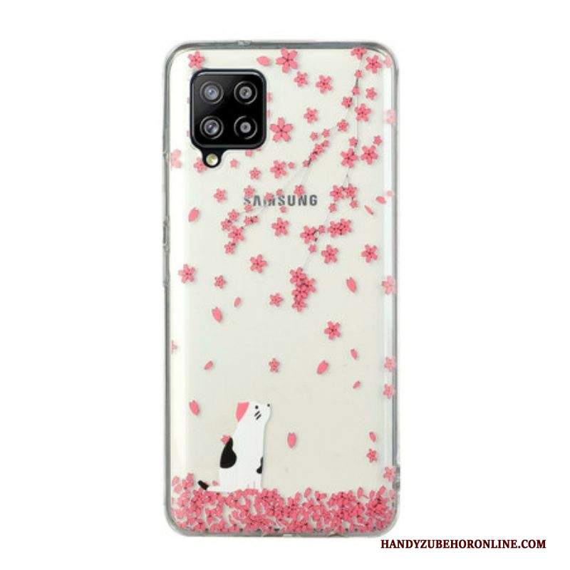 Cover Samsung Galaxy M12 / A12 Petali E Gatto