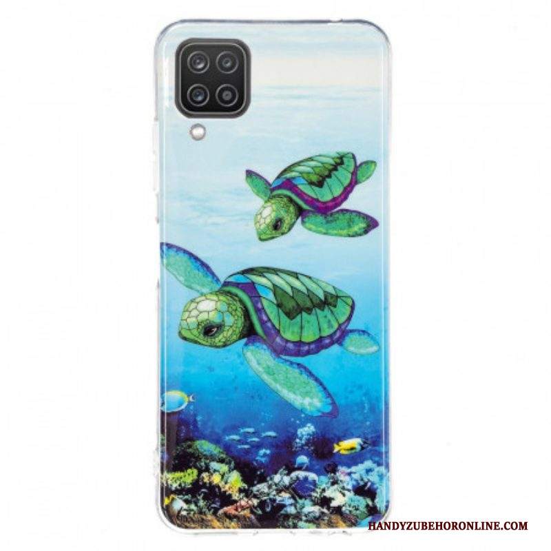 Cover Samsung Galaxy M12 / A12 Tartarughe Fluorescenti