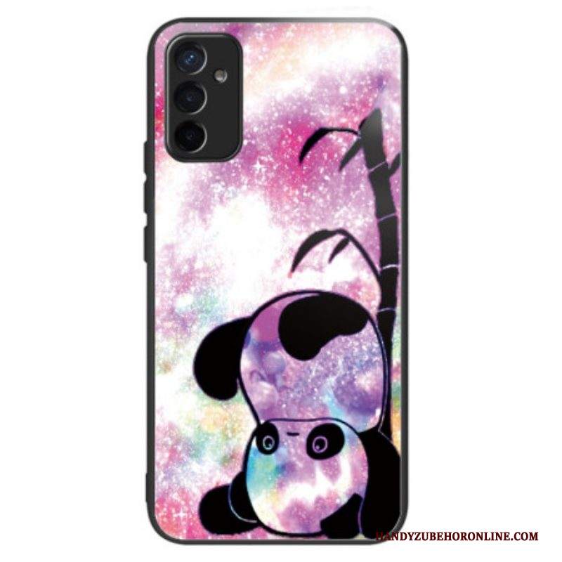 Cover Samsung Galaxy M13 Panda In Vetro Temperato