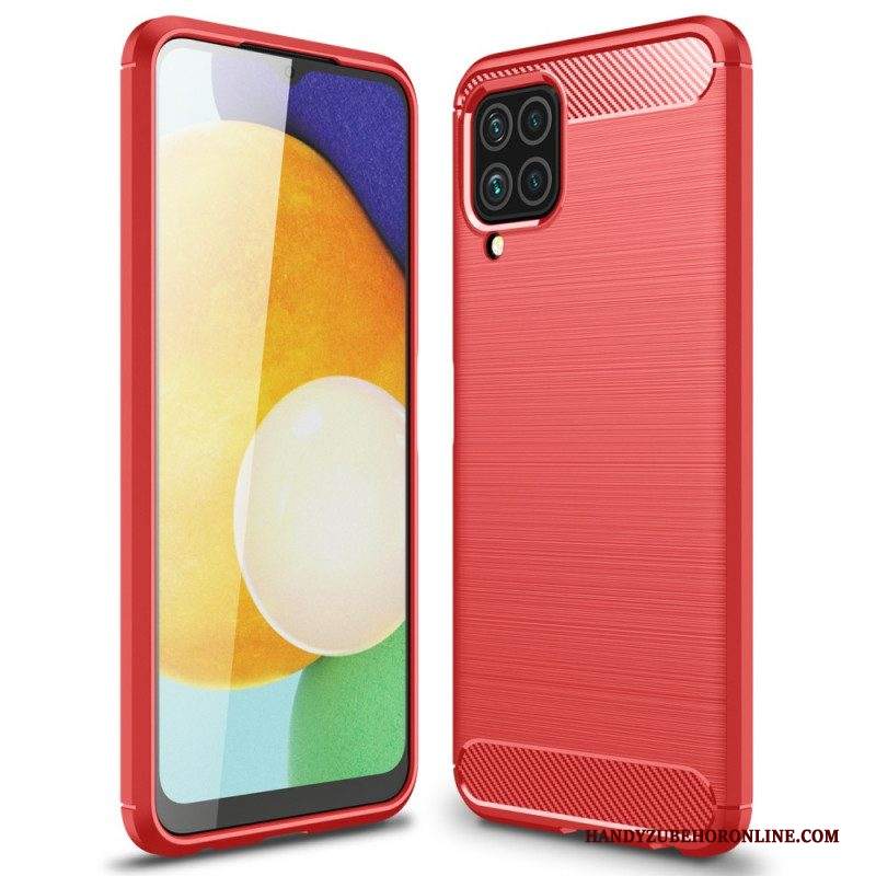 Cover Samsung Galaxy M32 Fibra Di Carbonio Spazzolata