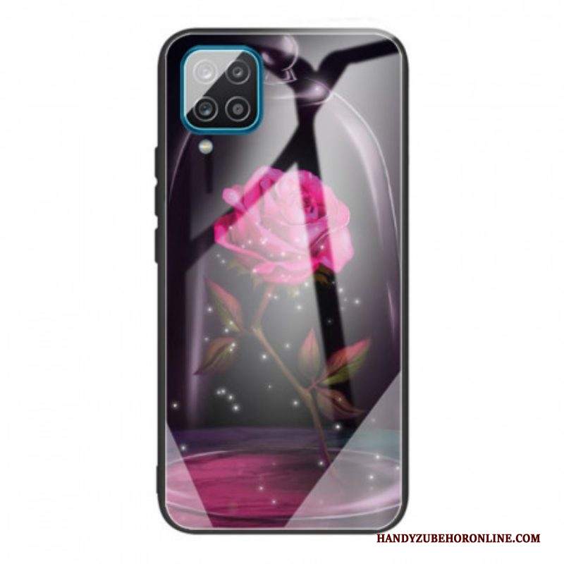 Cover Samsung Galaxy M32 Vetro Temperato Rosa Magico