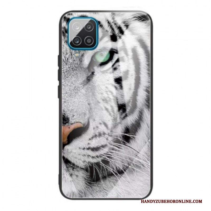 Cover Samsung Galaxy M32 Vetro Temperato Tigre