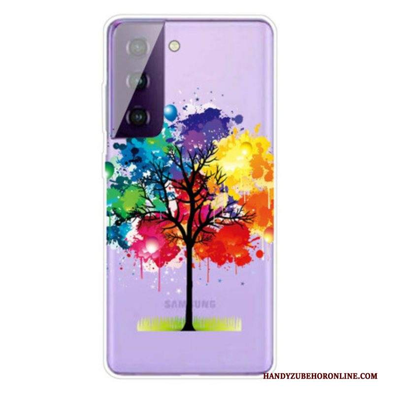 Cover Samsung Galaxy S21 5G Albero Dell'acquerello