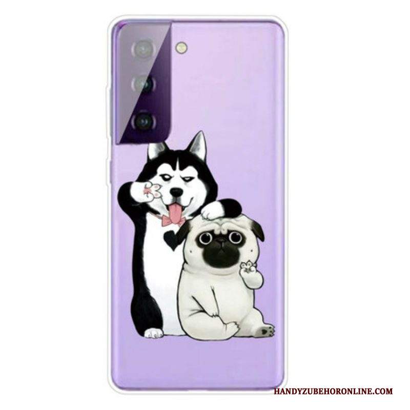 Cover Samsung Galaxy S21 5G Cani Divertenti