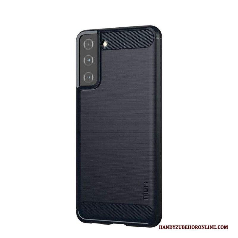 Cover Samsung Galaxy S21 5G Fibra Di Carbonio Spazzolata Mofi