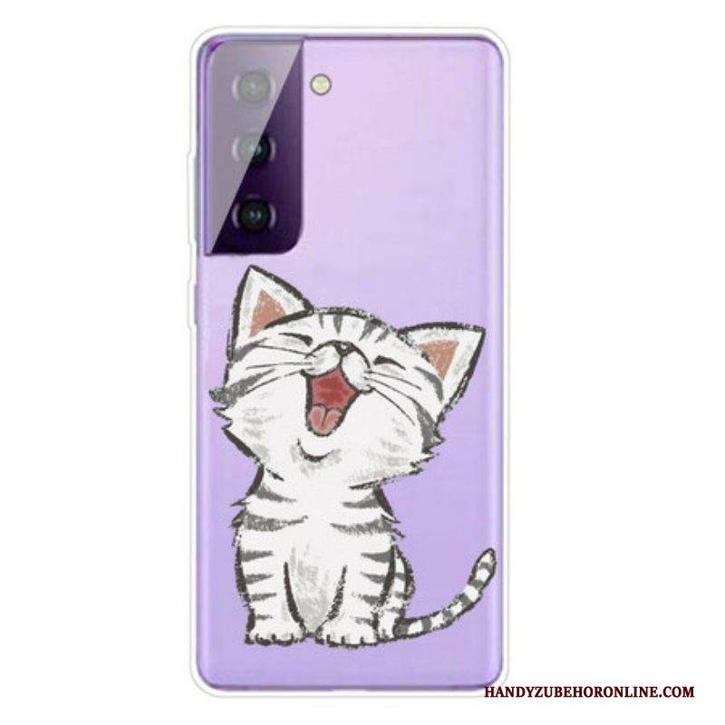 Cover Samsung Galaxy S21 5G Gatto Amorevole