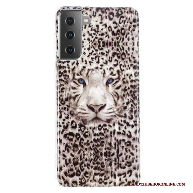 Cover Samsung Galaxy S21 5G Leopardo Fluorescente