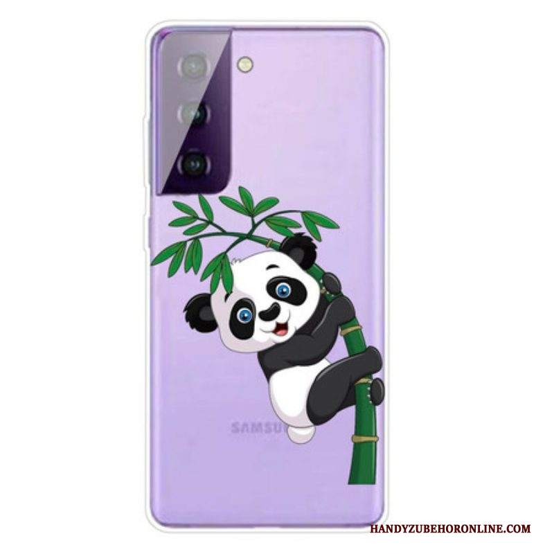 Cover Samsung Galaxy S21 5G Panda Su Bambù