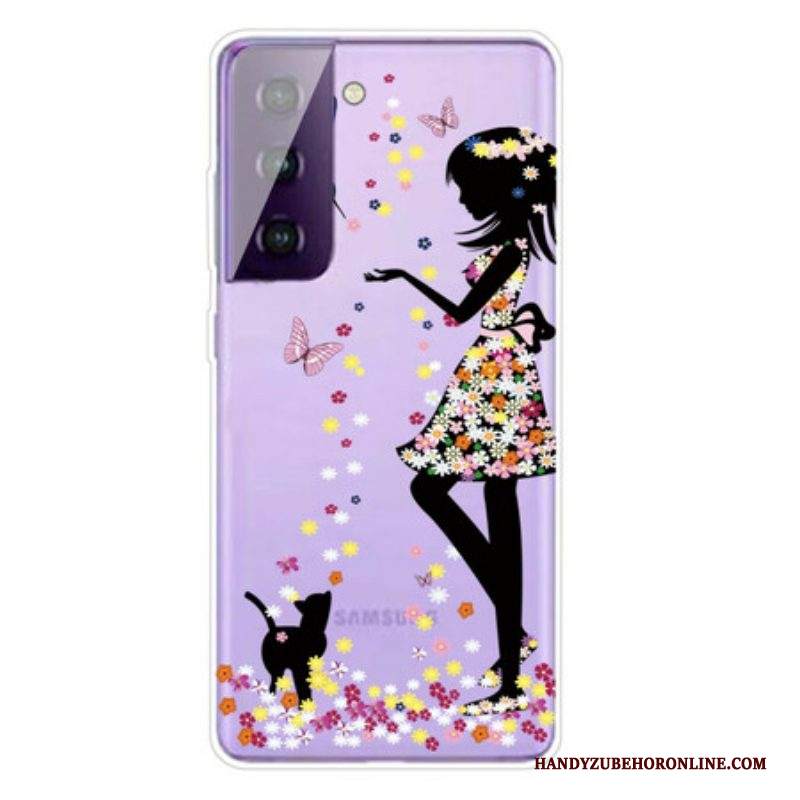 Cover Samsung Galaxy S21 FE Bella Testa Di Fiore