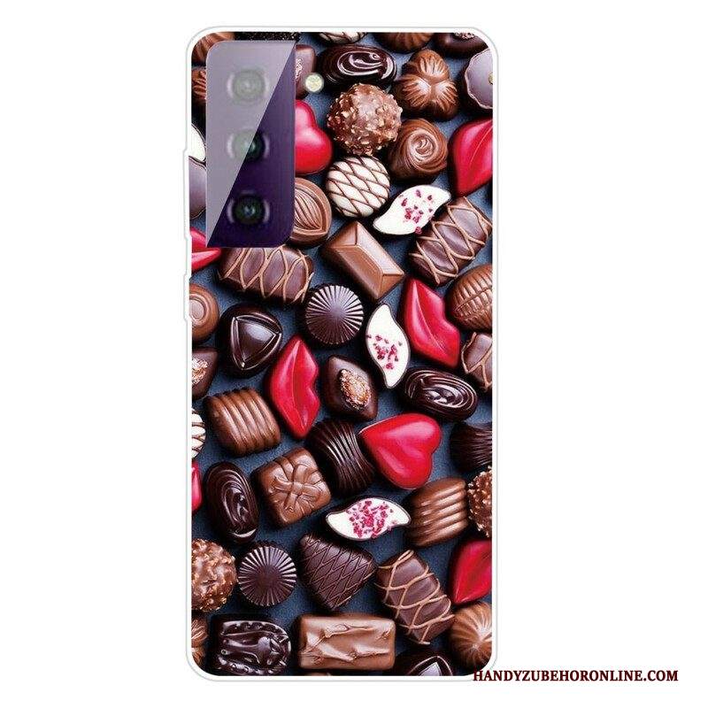 Cover Samsung Galaxy S21 FE Cioccolato Flessibile