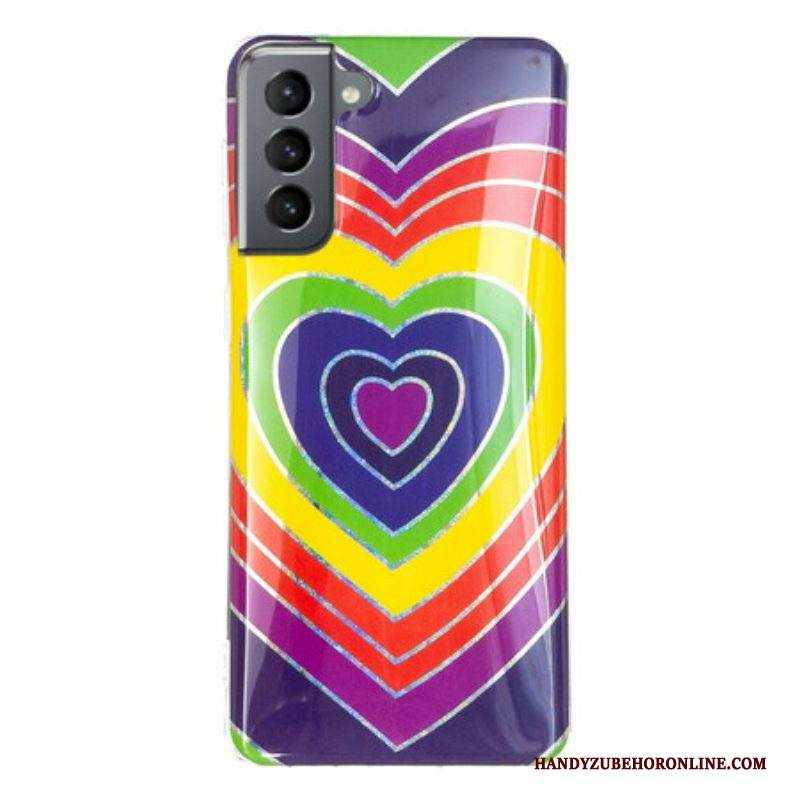 Cover Samsung Galaxy S21 FE Cuore Psichedelico