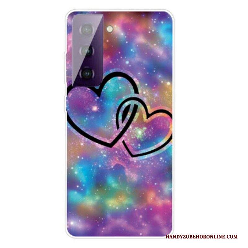 Cover Samsung Galaxy S21 FE Cuori Incatenati