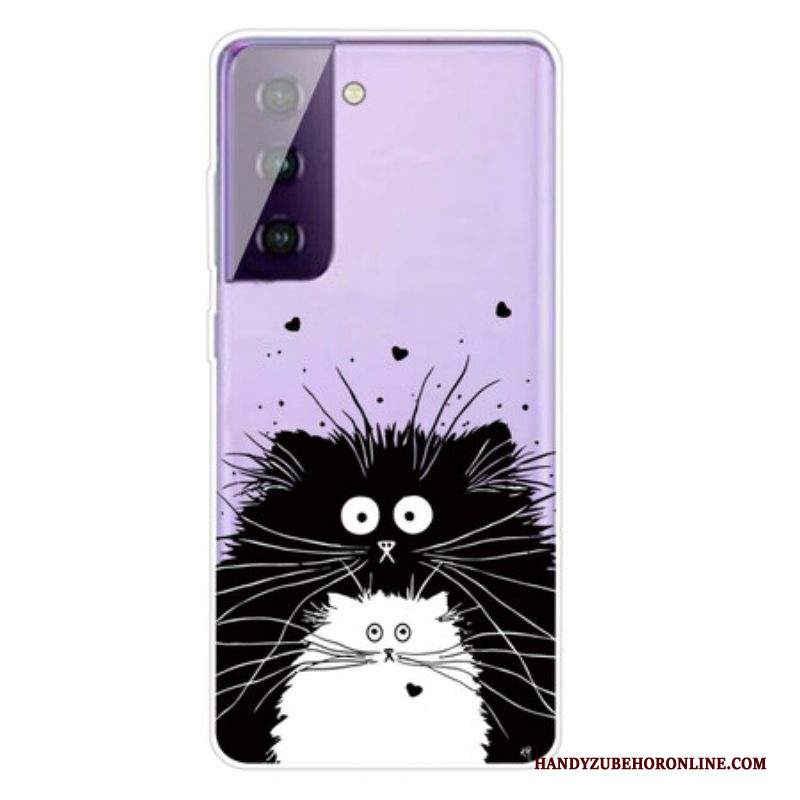 Cover Samsung Galaxy S21 FE Guarda I Gatti