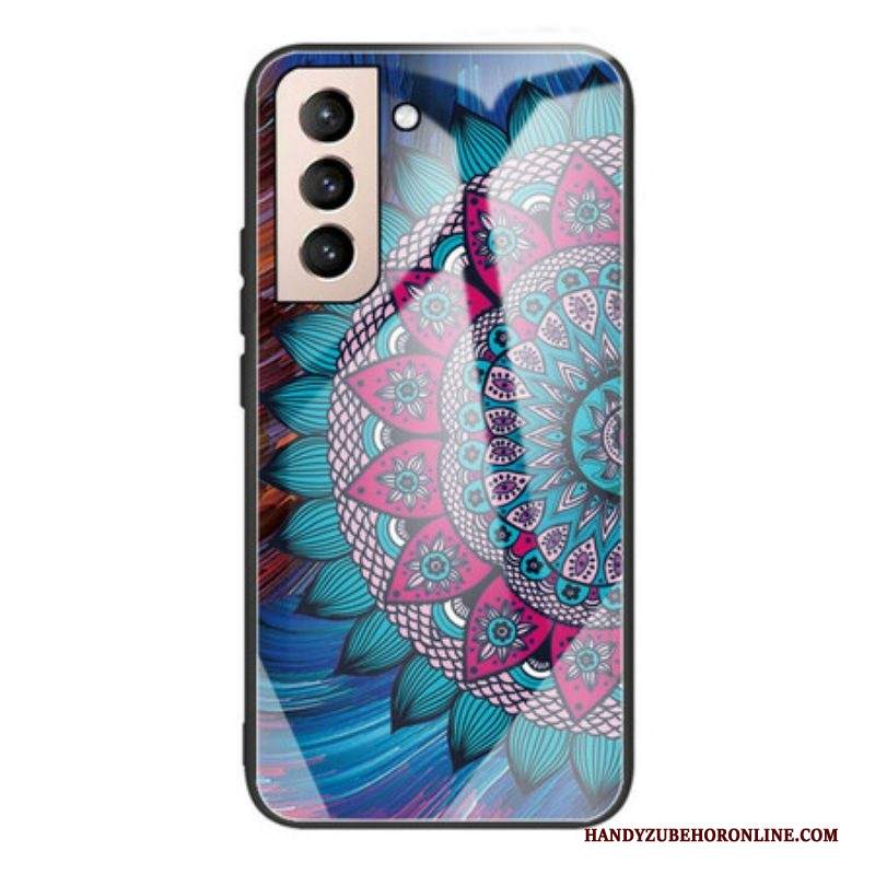 Cover Samsung Galaxy S21 FE Mandala In Vetro Temperato