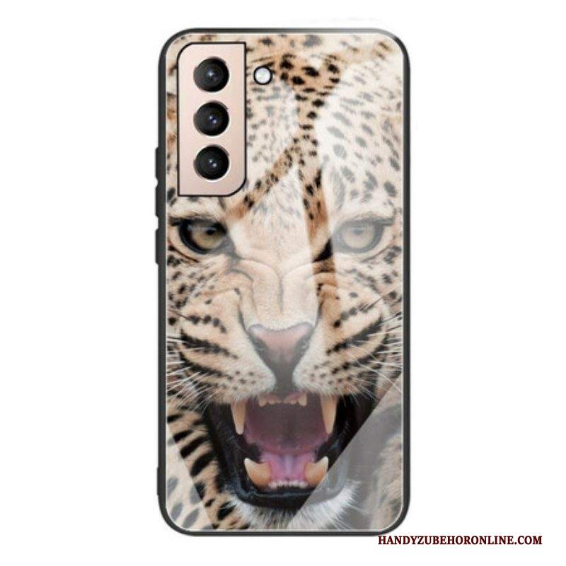 Cover Samsung Galaxy S21 FE Vetro Temperato Leopardo