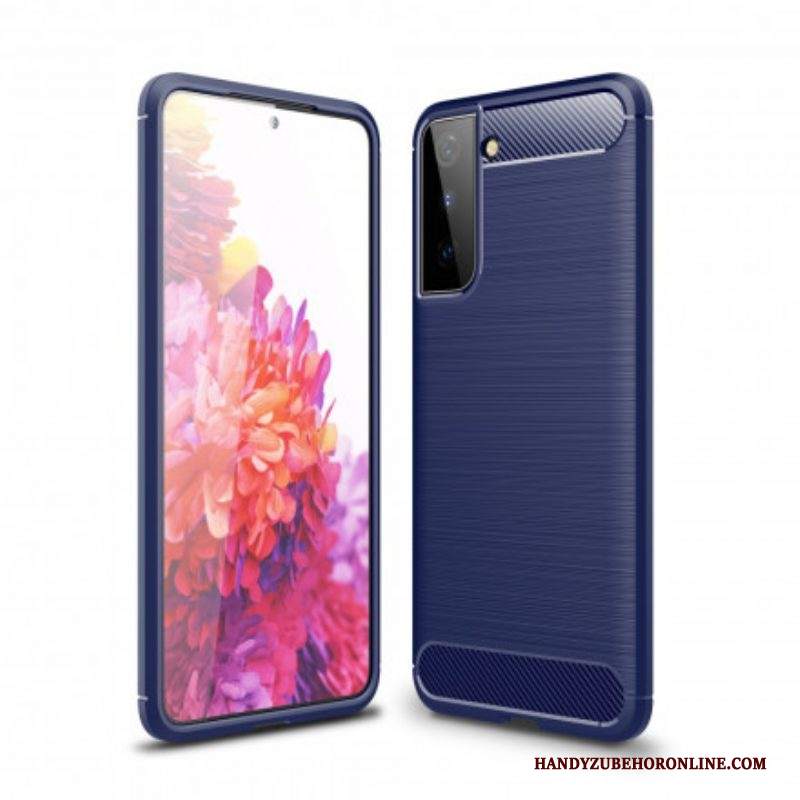 Cover Samsung Galaxy S21 Plus 5G Fibra Di Carbonio Spazzolata