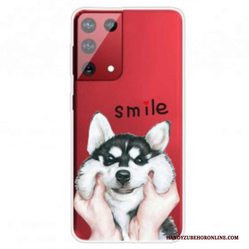 Cover Samsung Galaxy S21 Ultra 5G Cane Sorridente