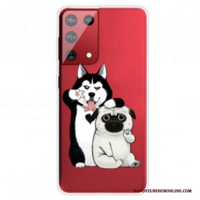 Cover Samsung Galaxy S21 Ultra 5G Cani Divertenti