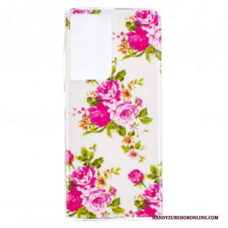 Cover Samsung Galaxy S21 Ultra 5G Fiori Liberty Fluorescenti