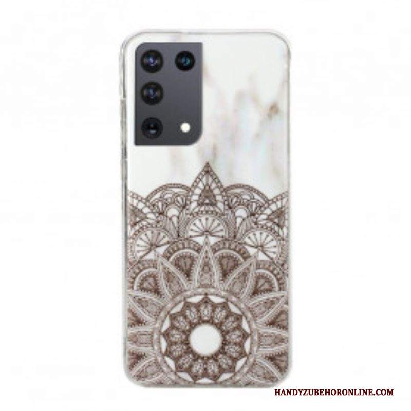 Cover Samsung Galaxy S21 Ultra 5G Mandala Marmorizzato