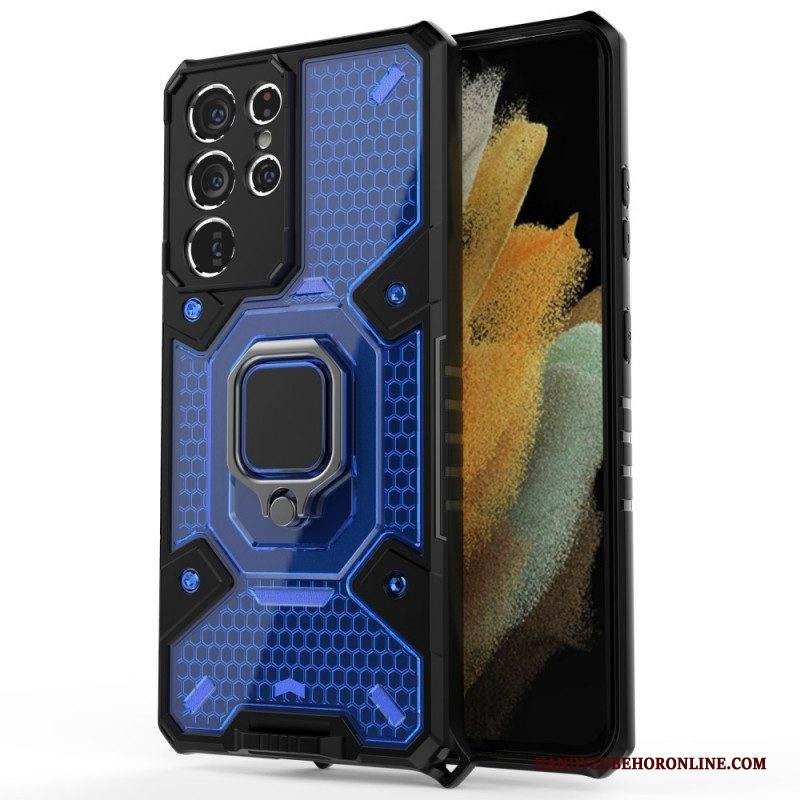 Cover Samsung Galaxy S21 Ultra 5G Nido D'ape Con Anello