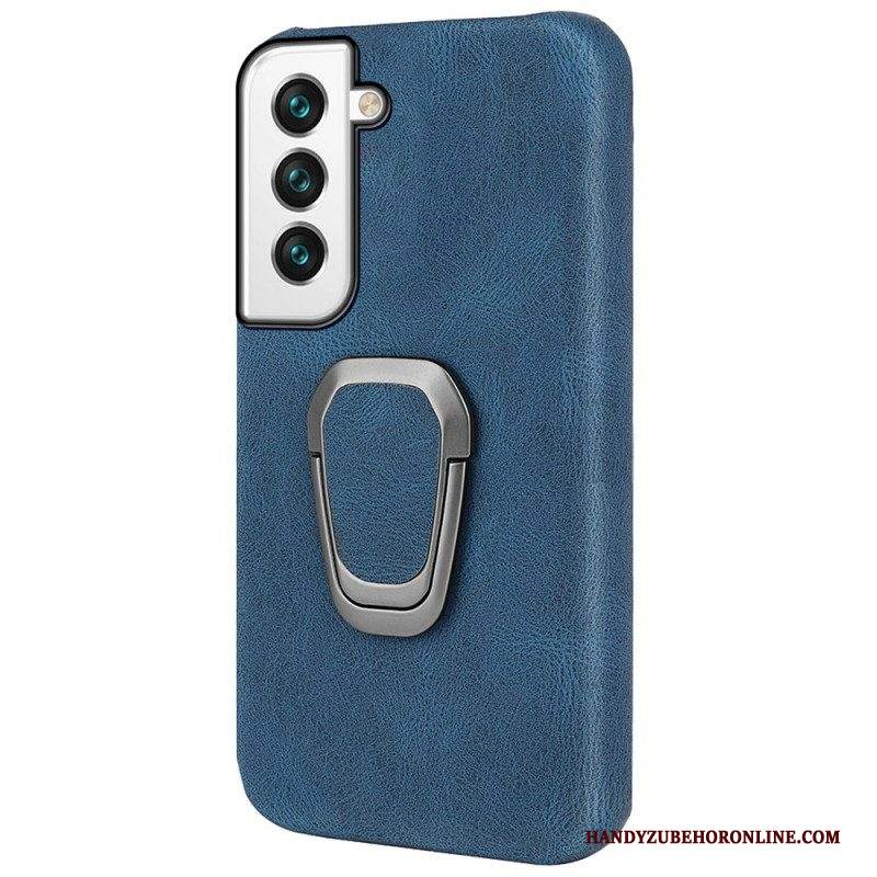 Cover Samsung Galaxy S22 5G Anello-supporto Effetto Pelle Nuovi Colori