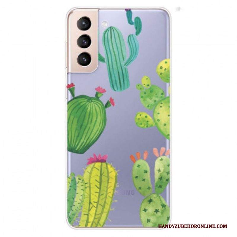 Cover Samsung Galaxy S22 5G Cactus Dell'acquerello