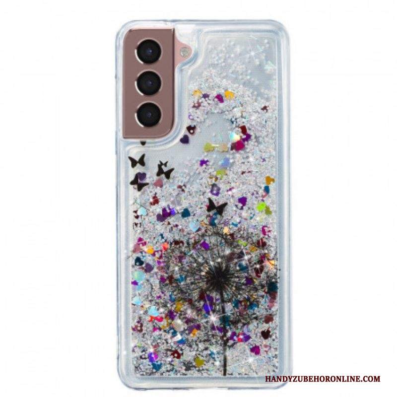 Cover Samsung Galaxy S22 5G Denti Di Leone Glitterati