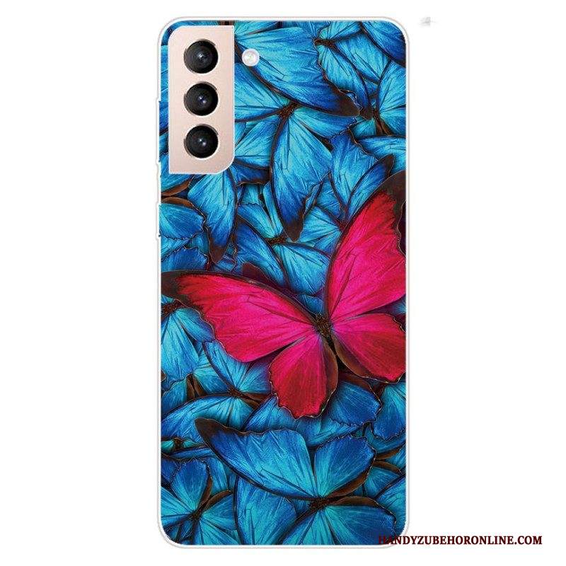 Cover Samsung Galaxy S22 5G Farfalle Flessibili