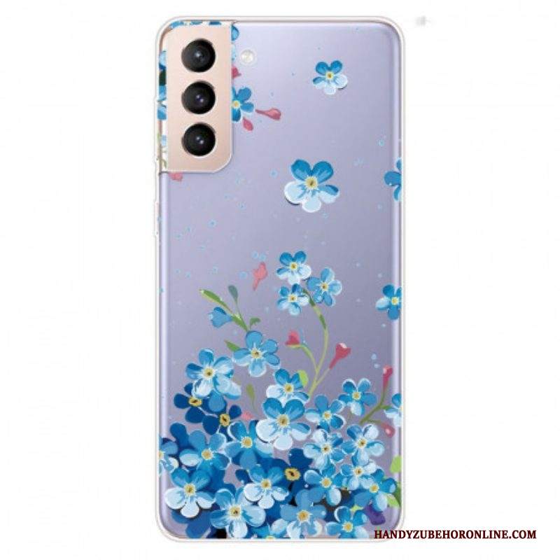 Cover Samsung Galaxy S22 5G Fiori Blu