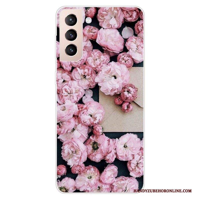 Cover Samsung Galaxy S22 5G Fiori Rosa