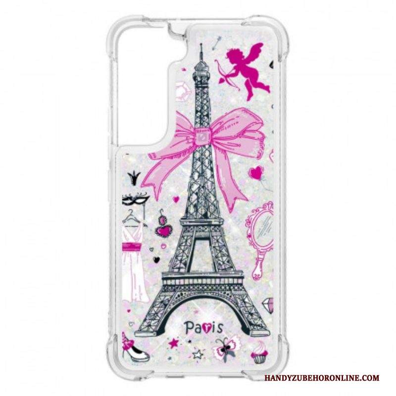 Cover Samsung Galaxy S22 5G Le Paillettes Della Torre Eiffel