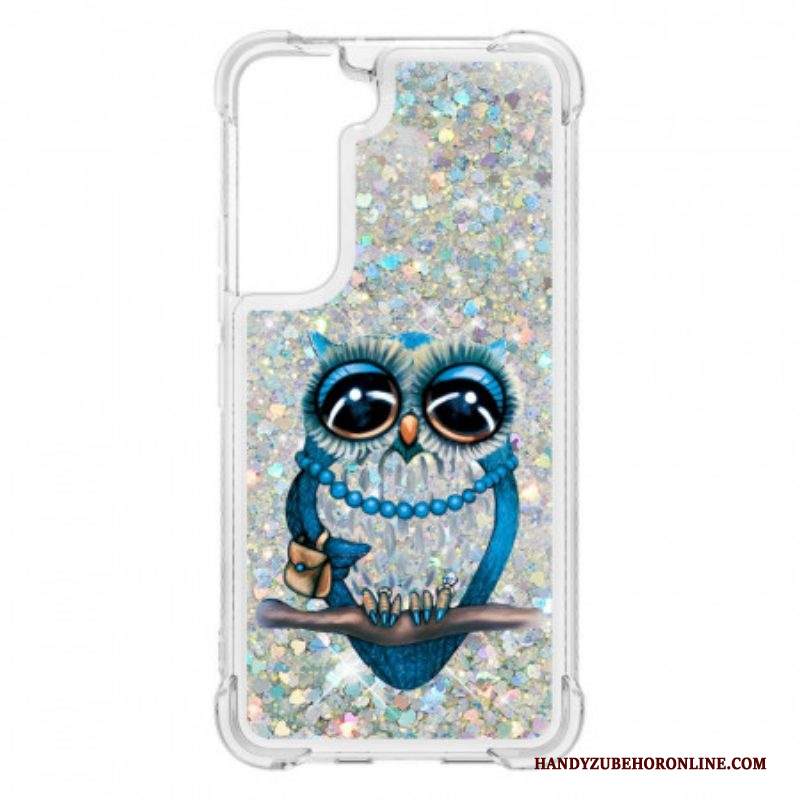 Cover Samsung Galaxy S22 5G Miss Owl Paillettes