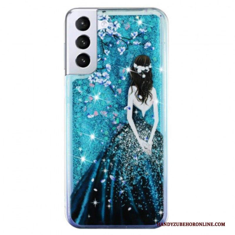 Cover Samsung Galaxy S22 5G Paillettes Donna