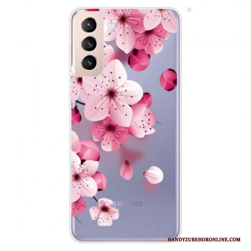 Cover Samsung Galaxy S22 5G Piccoli Fiori Rosa