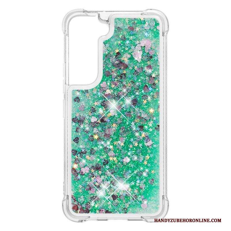 Cover Samsung Galaxy S22 Plus 5G Paillettes Con Coulisse