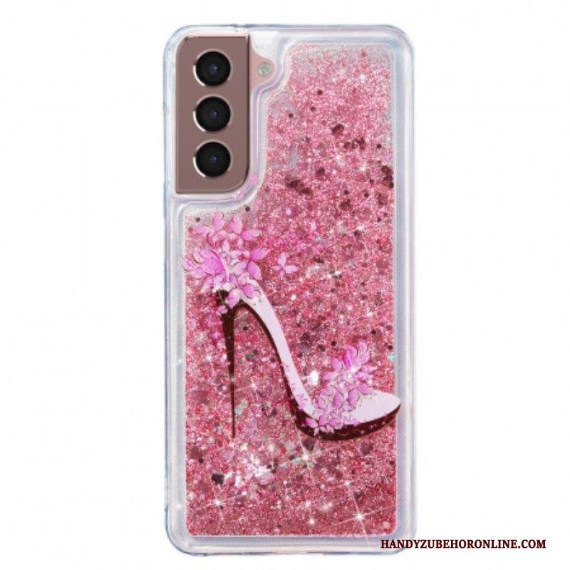 Cover Samsung Galaxy S22 Plus 5G Pompa Glitterata