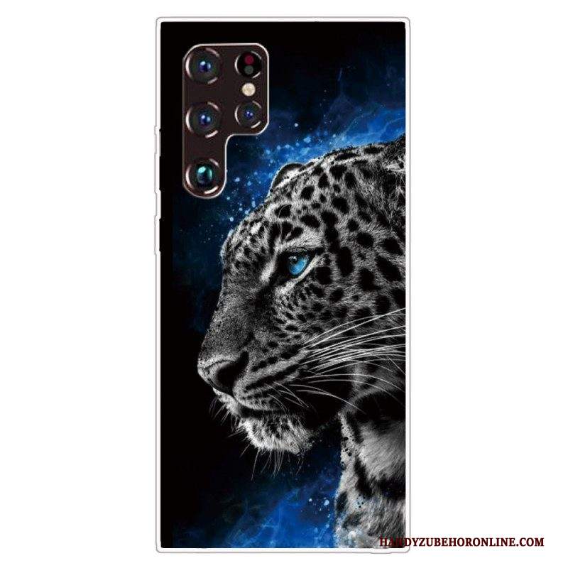 Cover Samsung Galaxy S22 Ultra 5G Faccia Da Tigre