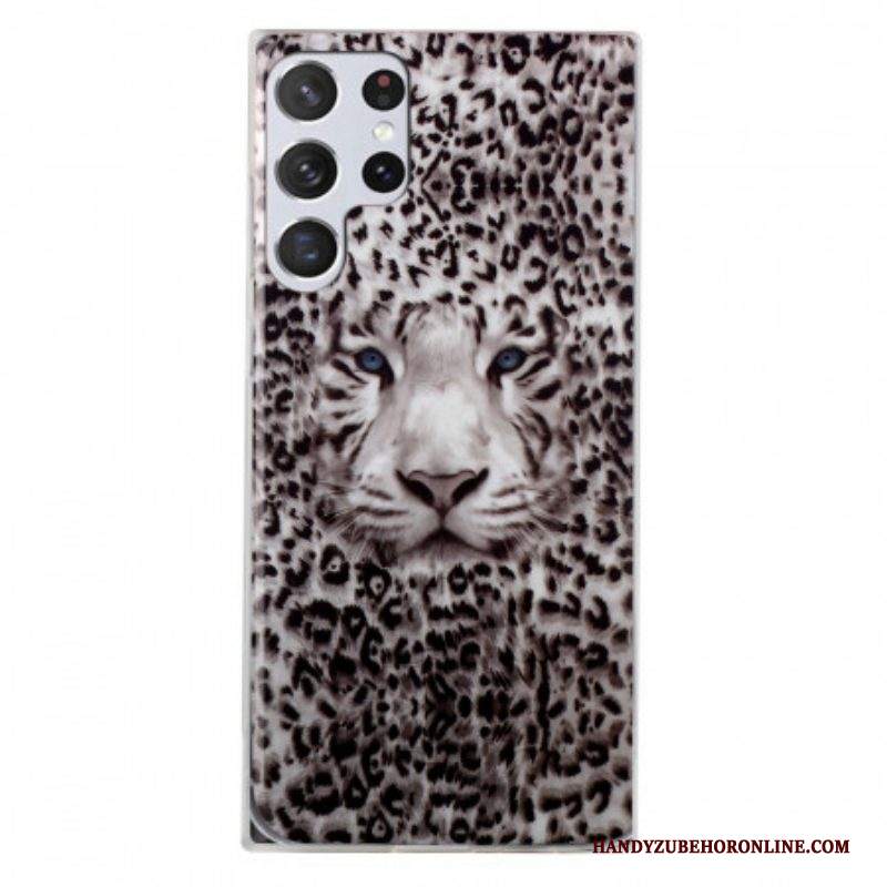 Cover Samsung Galaxy S22 Ultra 5G Leopardo Fluorescente